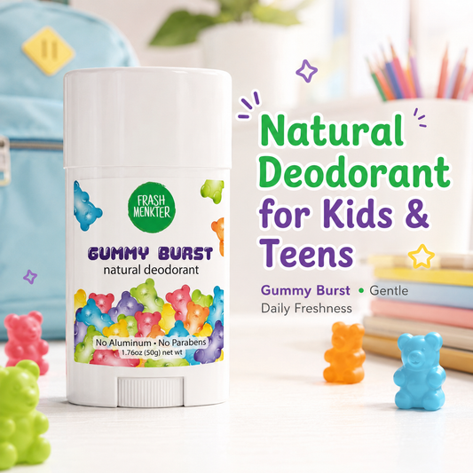 🌿 Natürliches Deodorant für Kinder & Teenager, Aluminiumfrei, Parabenfrei, Hypoallergenes Deodorant