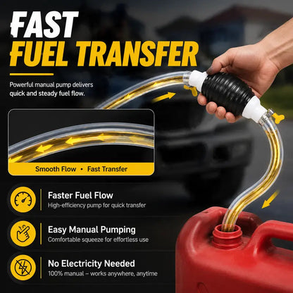 🛢️Manual Siphon Pump Kit with 1.5M Hose