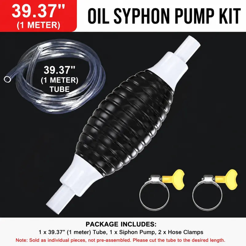 🛢️Manual Siphon Pump Kit with 1.5M Hose