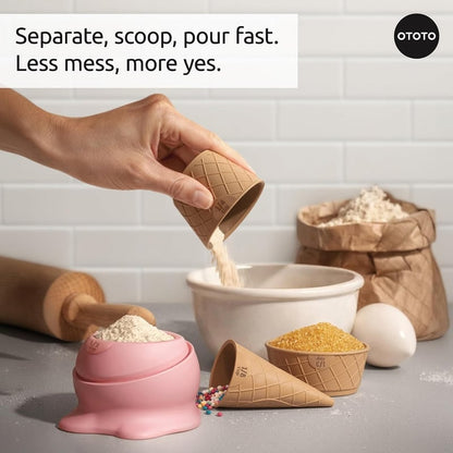 🍦Ice Cream Measuring Cups Set –Cute Measuring Cups