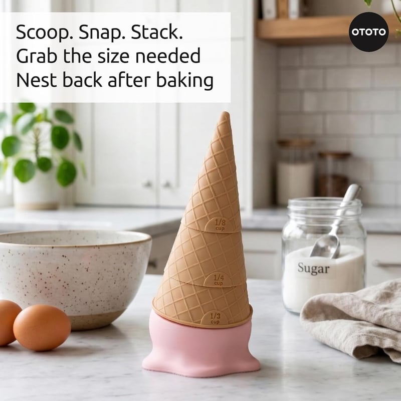 🍦Ice Cream Measuring Cups Set –Cute Measuring Cups