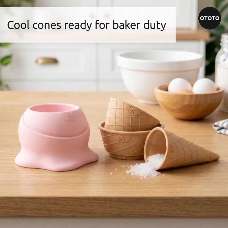 🍦Ice Cream Measuring Cups Set –Cute Measuring Cups