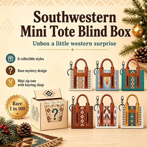 Southwestern Mini Tote Blind Box | Mystery Key Charm Collection