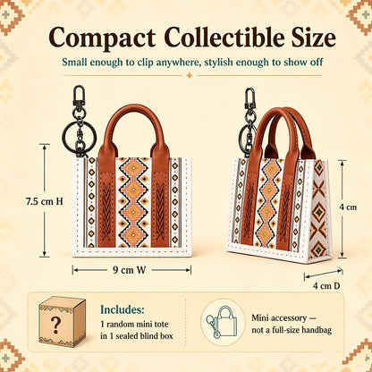 Southwestern Mini Tote Blind Box | Mystery Key Charm Collection