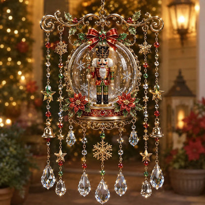 Handmade Christmas Stained Glass Window Hanging