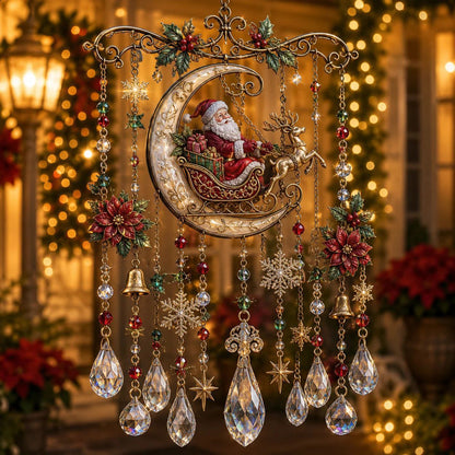 Handmade Christmas Stained Glass Window Hanging