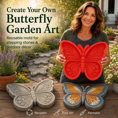 🌻 Reusable Garden Stepping Stone Mold | DIY Concrete Art Mold
