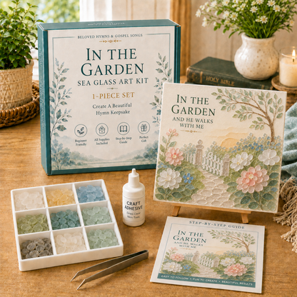 🎵 Beloved Hymns & Gospel Songs Sea Glass Art Kit