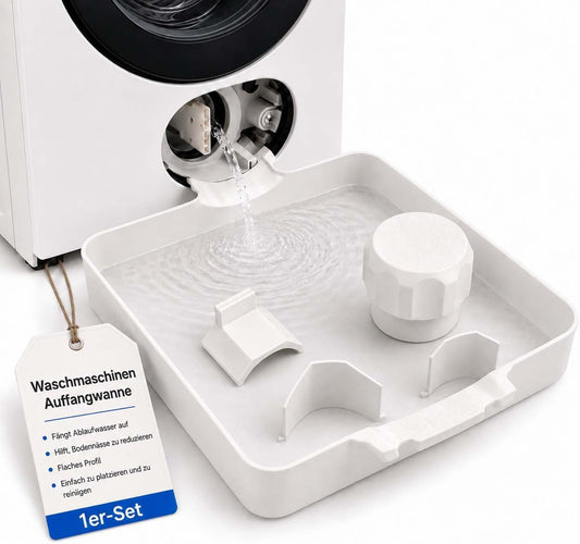 Washing Machine Drip Pan, Washing Machine Drain Pan (1set) | White, PE, 17.8 × 17.8 cm