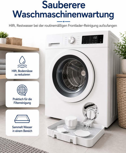 Waschmaschinen Auffangwanne, Ablaufschale Waschmaschine (1set) | Weiß, PE, 17,8 × 17,8 cm