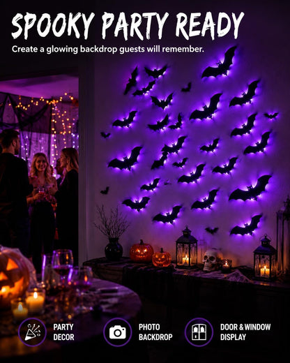 3D Bat Light LED Decorations