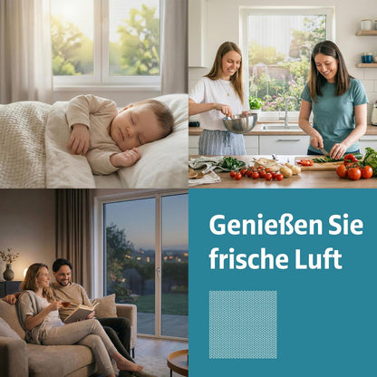 Fliegengitter für Fenster 4 Stück 130x150 cm