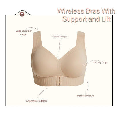 iBraStar Wireless Mesh Support Bra – Removable Pads