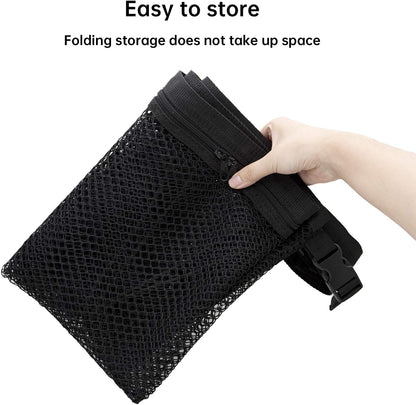 Car Ceiling Cargo Net – Double Layer Zippered Roof Organizer with Anti-Fall Design