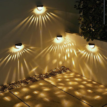 6 Pack Solar Fence Lights, Deck Lights Solar Powered Outdoor Waterproof Fence Lighting