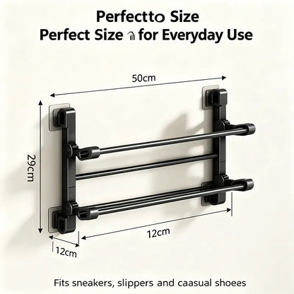 Foldable Wall-Mounted Shoe Rack