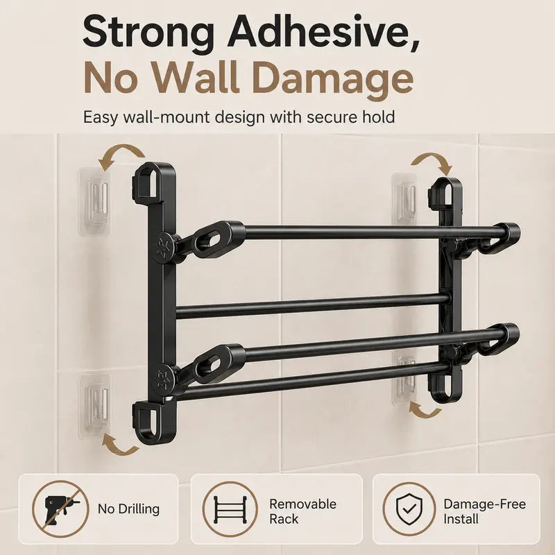 Foldable Wall-Mounted Shoe Rack