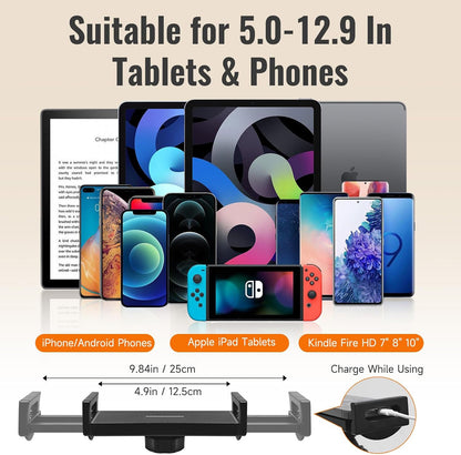 Phone Holder&Tablet Holder for Bed,Overhead Cell Phone Mount
