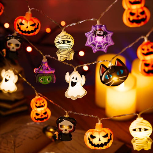 Halloween String Lights, 10FT 20 LED Halloween Fairy Lights Decor