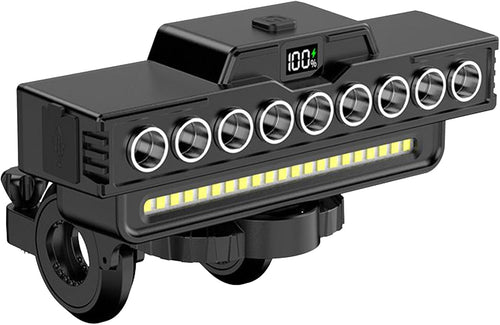Cycle Headlight - Waterproof Safety Horn Light Kit Bright Beam Lamp LED Unit Weather Resistant Mount Gear