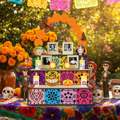 🏵️Day of the Dead Wooden Altar Display Set