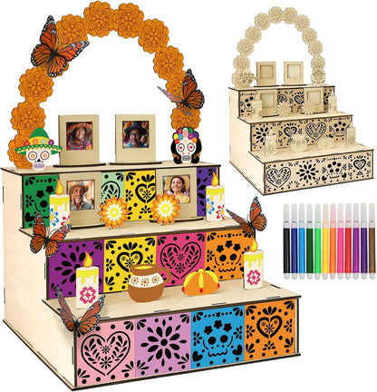 🏵️Day of the Dead Wooden Altar Display Set
