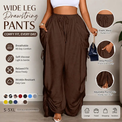 Women's Casual Loose-Fit Wide Leg Pants