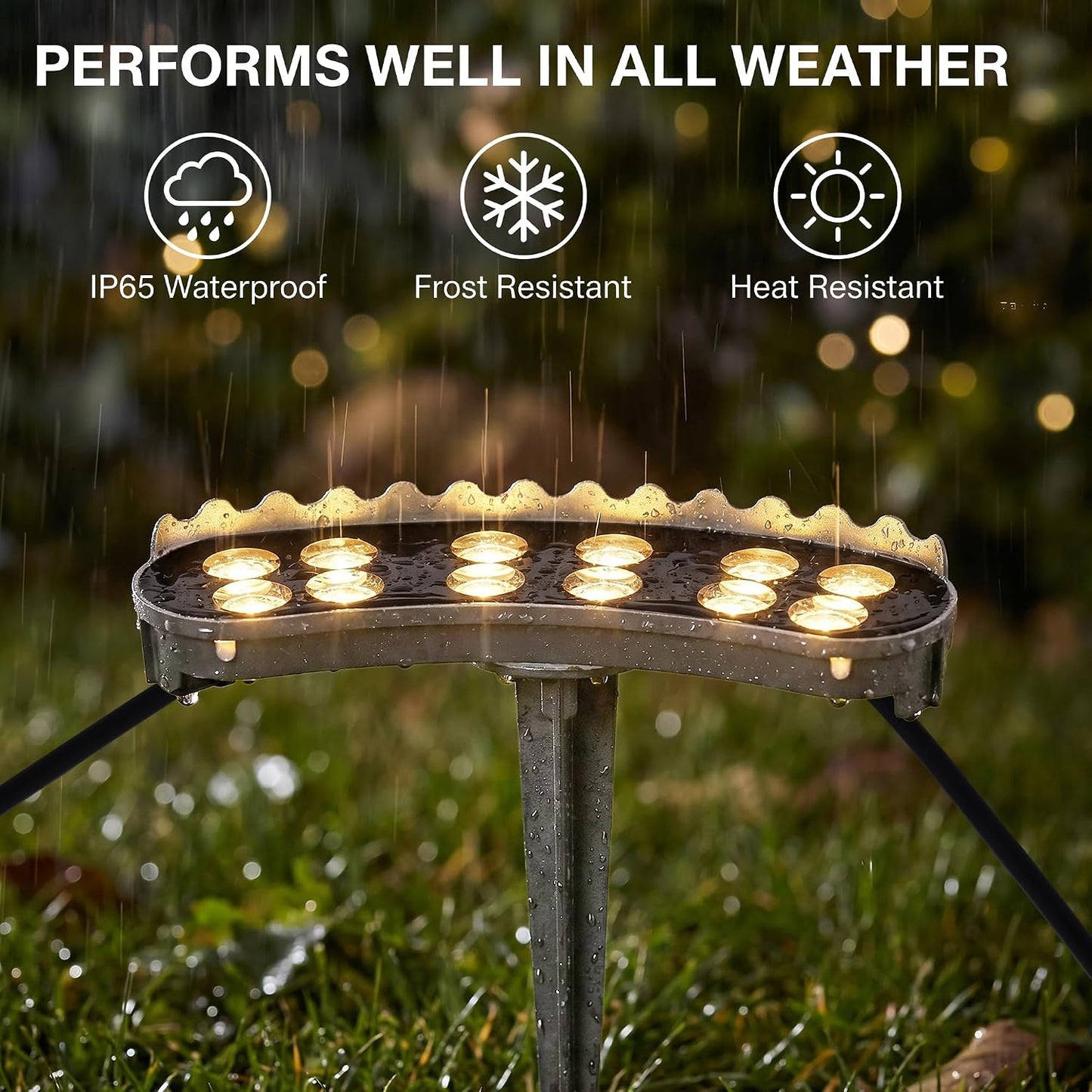 Outdoor Ring Tree Wrap Light – 360° LED Landscape Uplighting for Trees & Palms