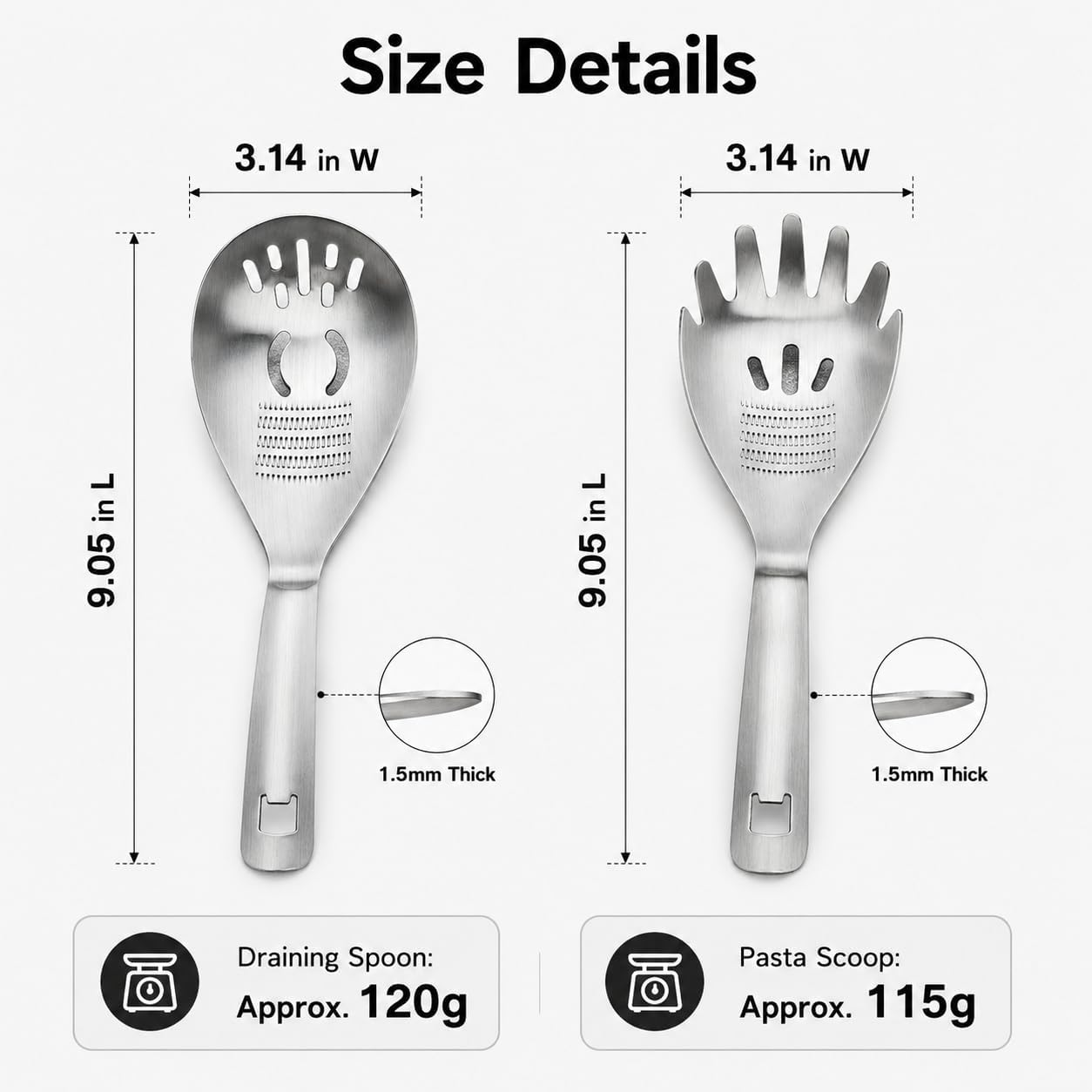 5-in-1 Multifunctional Spoon, 304 Stainless Steel