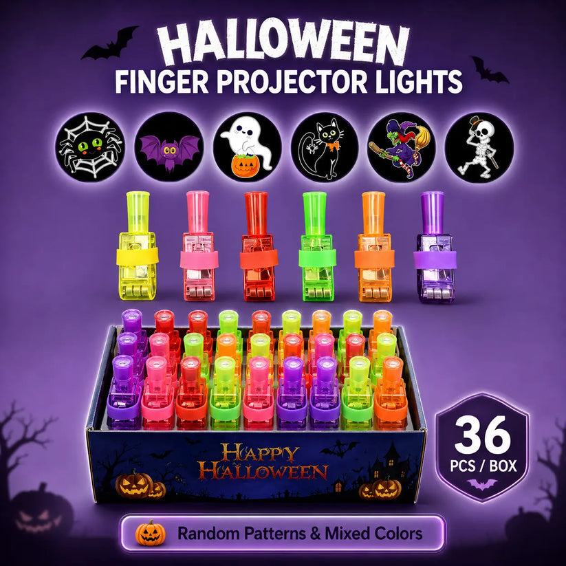 🎃 Halloween Finger Projector Lights – Mini Pattern Projector