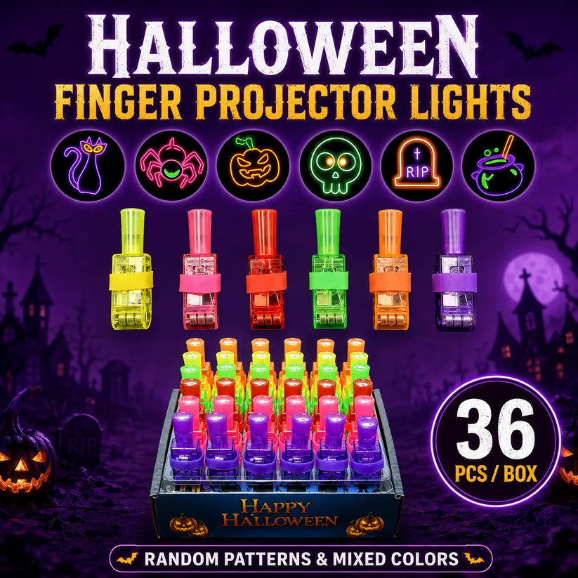 🎃 Halloween Finger Projector Lights – Mini Pattern Projector