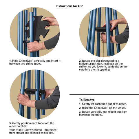 Large Wind Chime Silencer & Storm Protector
