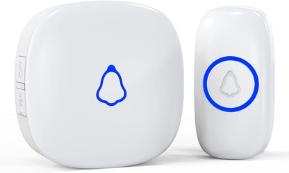 SECRUI Waterproof Wireless Doorbell – 1000ft Range, 58 Chimes, LED Alert