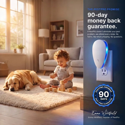 Ultrasonic Pest Repeller - Banish Roaches & 14 other pests for good