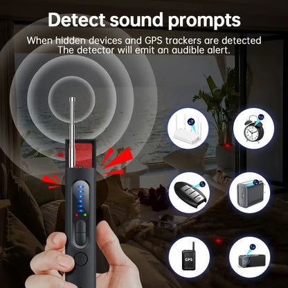 Hidden Camera Detectors, GPS Tracker Detector with 5 Sensitivity Levels and Professional Modes