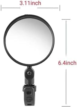 2Pcs Black Adjustable Rear View Mirror for Bikes
