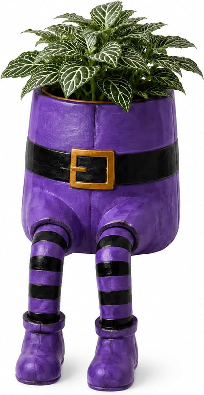 Halloween Hanging Legs Planter Planter,Whimsical Character Succulent Pot