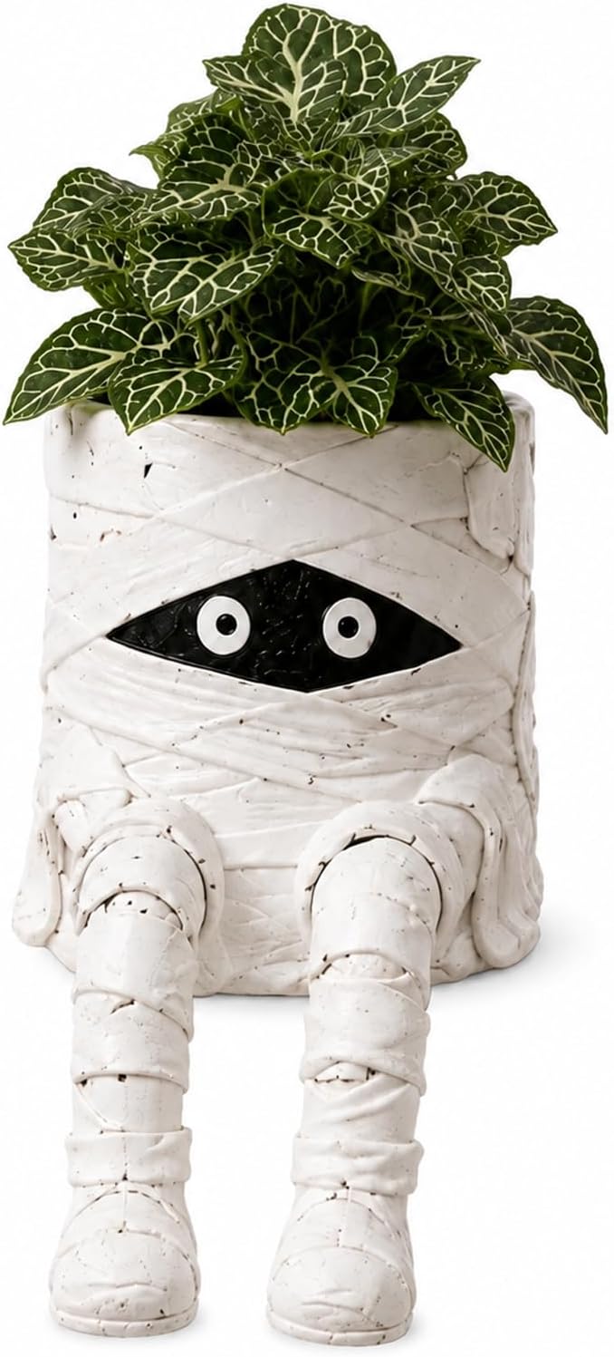 Halloween Hanging Legs Planter Planter,Whimsical Character Succulent Pot