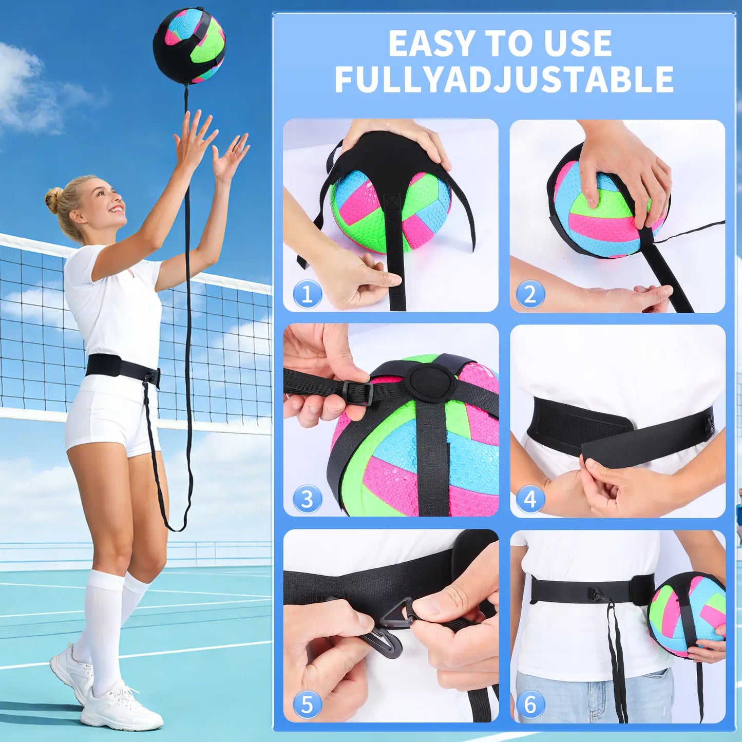 Volleyball Rebounder Training Set
