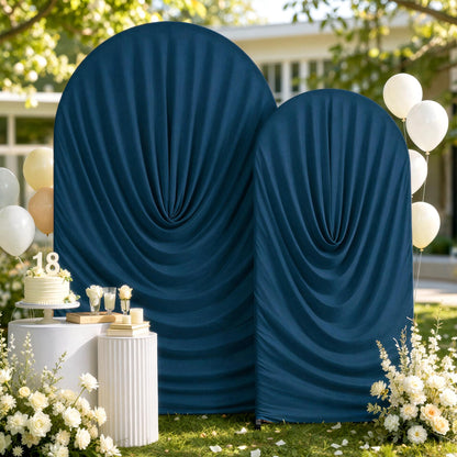6FT/7.2FT Ruched Wedding Arch Backdrop Cover