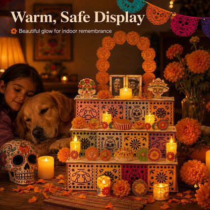 Day of the Dead Wooden Ofrenda Altar Display Set