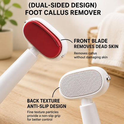 ❤️Dual-Sided Foot Callus Remover – Replaceable Blade Dead Skin Scraper