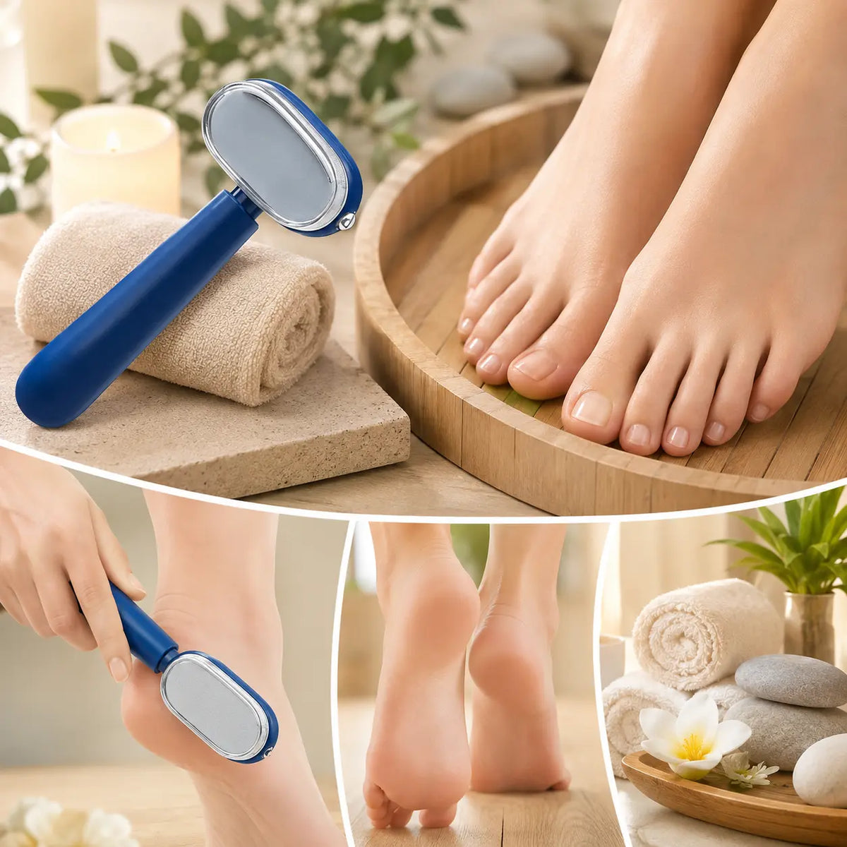 ❤️Dual-Sided Foot Callus Remover – Replaceable Blade Dead Skin Scraper