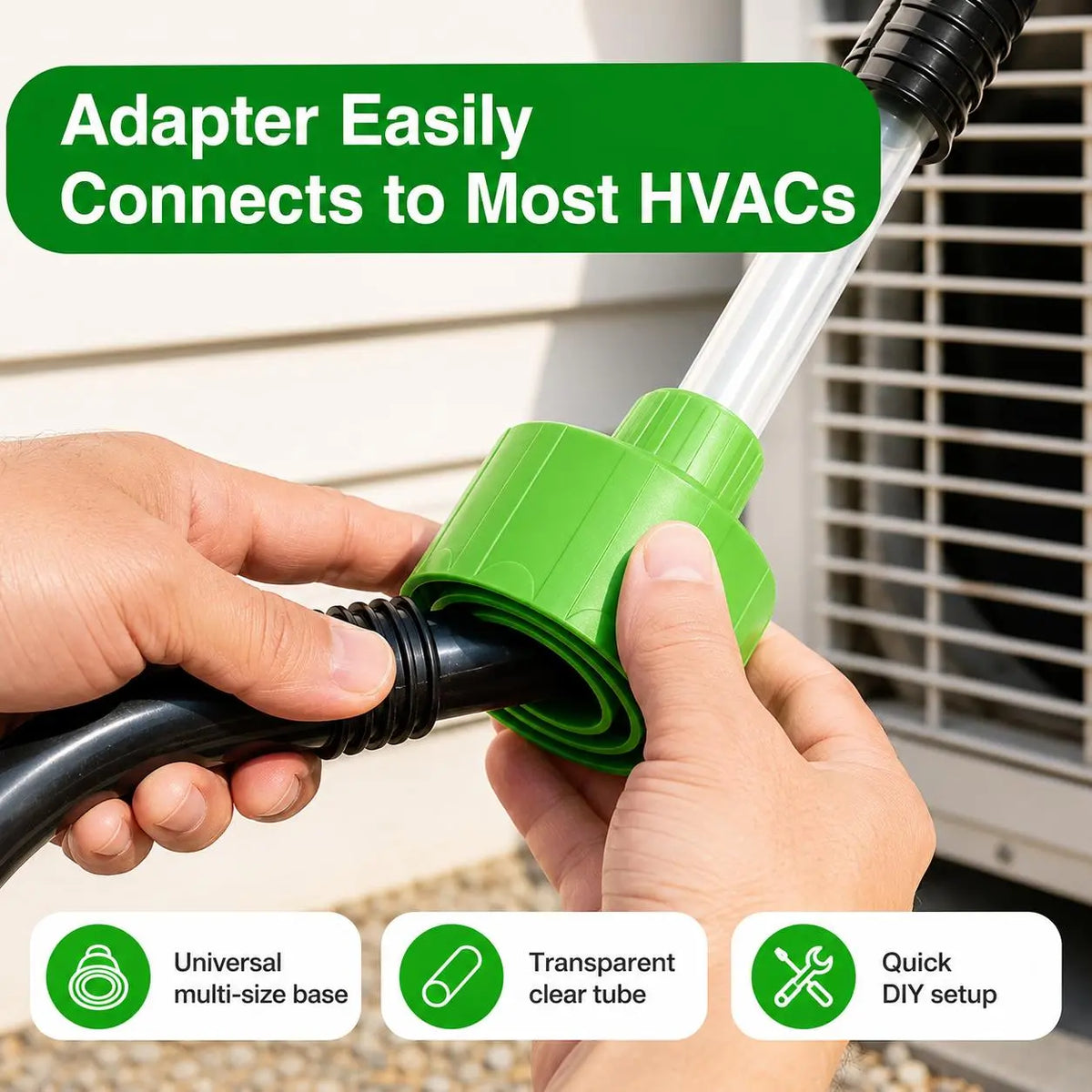 ❤️Universal AC Drain Line Cleaner Adapter – Wet/Dry Vac Attachment