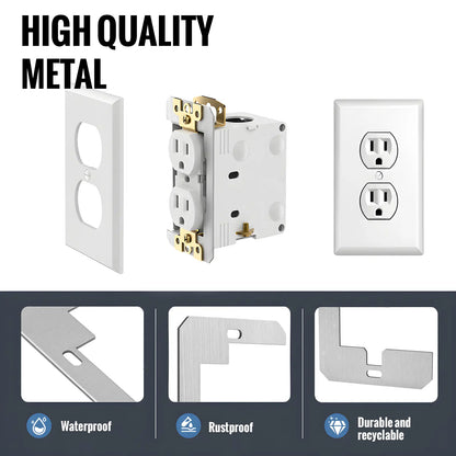 ❤️Flush-Fit Metal Wall Plate Spacers for Outlet Repair