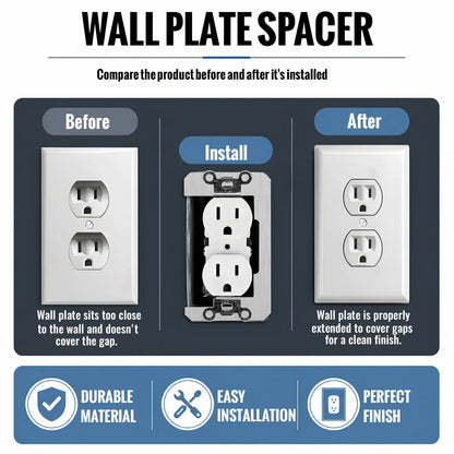 ❤️Flush-Fit Metal Wall Plate Spacers for Outlet Repair