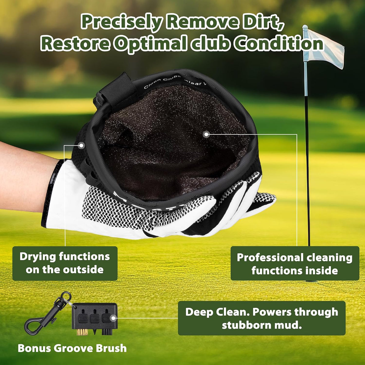 🎉Golf Club & Ball Cleaner Bag