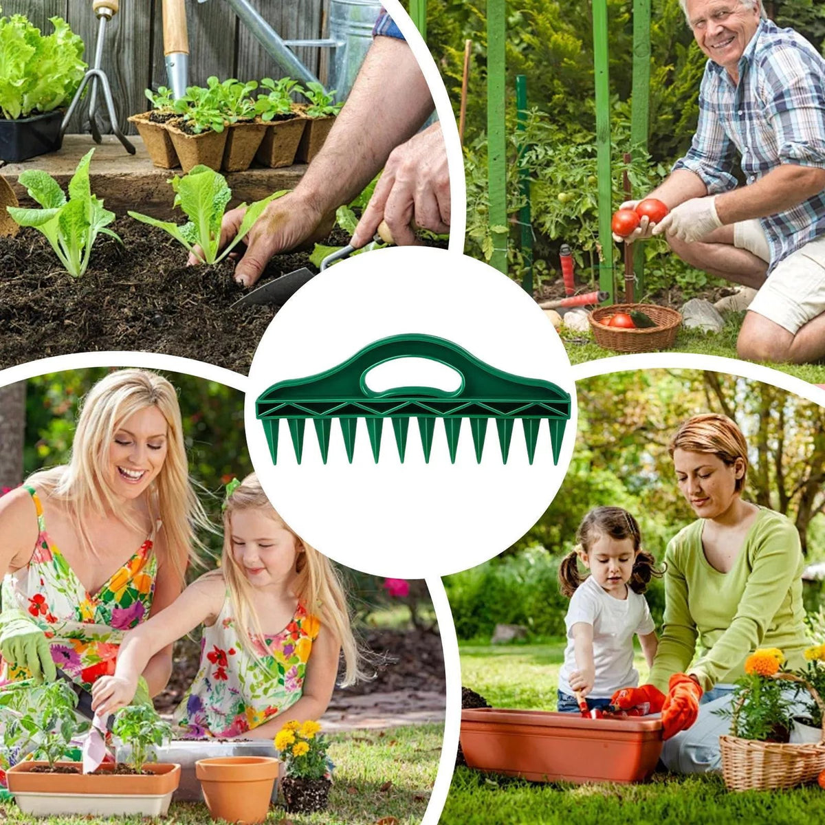 ❤️12-Tooth Precision Seed Planter – Quick & Even Garden Sowing Tool