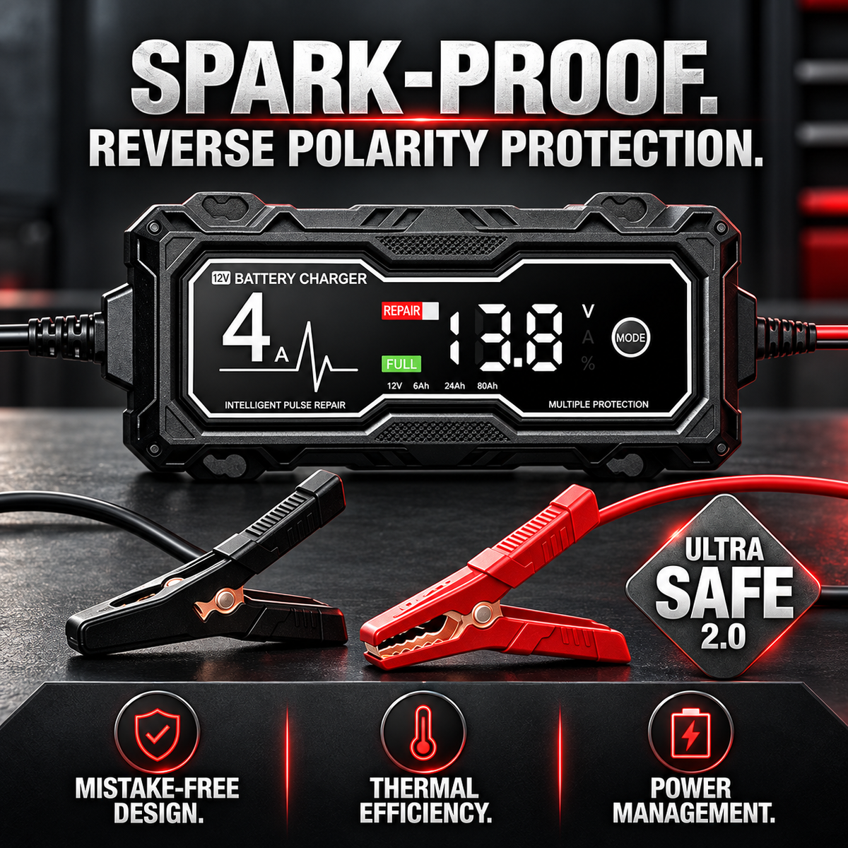 ❤️GBX155 4250A Jump Starter – Powerful Emergency Car Battery Booster