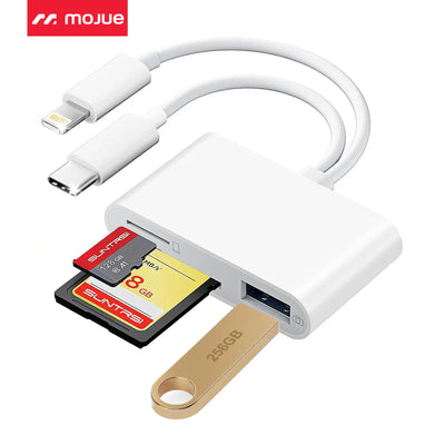 ❤️3-in-1 Dual Connector SD Card Reader